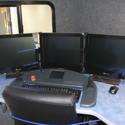 Office Area - Equipped with Controller and Three Monitors