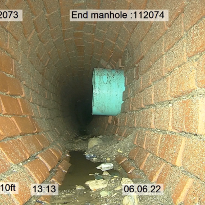 Brick oval pipe inspection in HD resolution (ORPHEUS® HD)