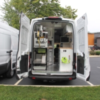 Standard Transit Van Conversion - Back Doors Open