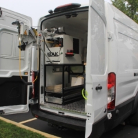 Standard Transit Van Conversion - Back Doors Open